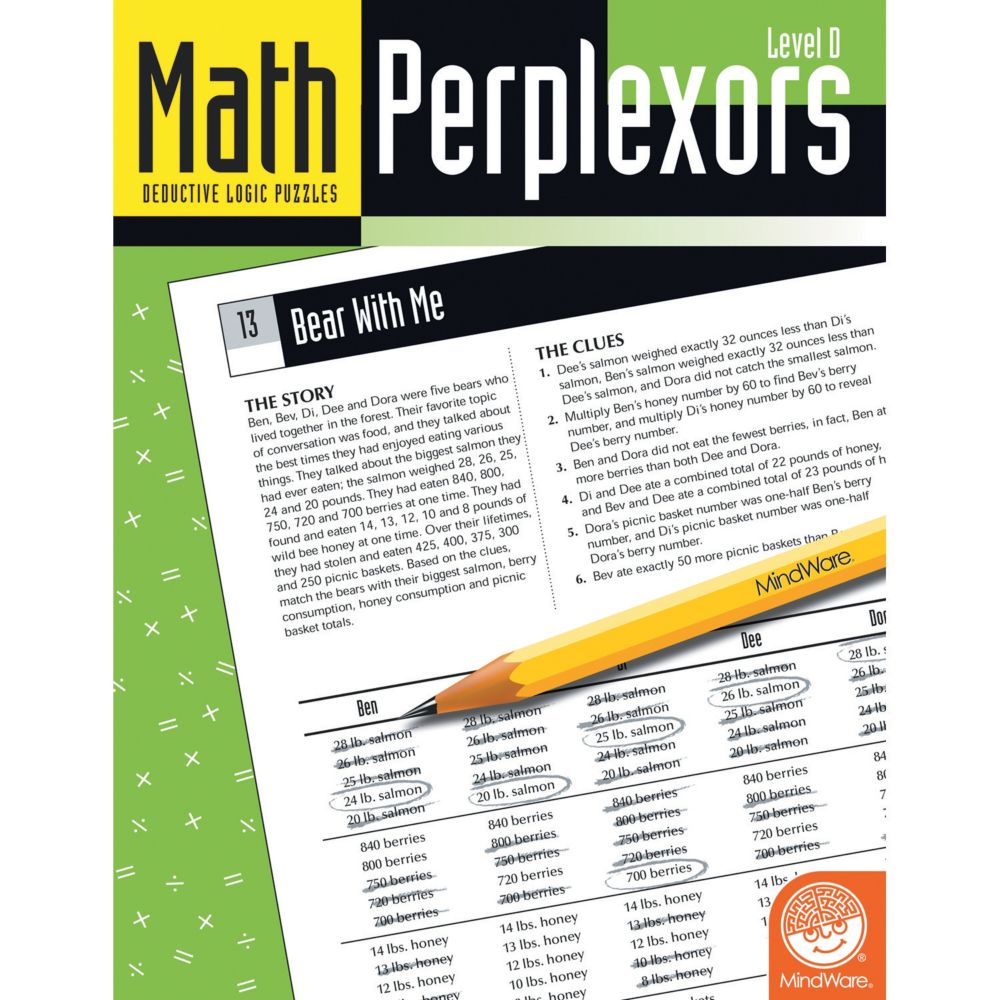 Math Perplexors: Level D Puzzle From MindWare