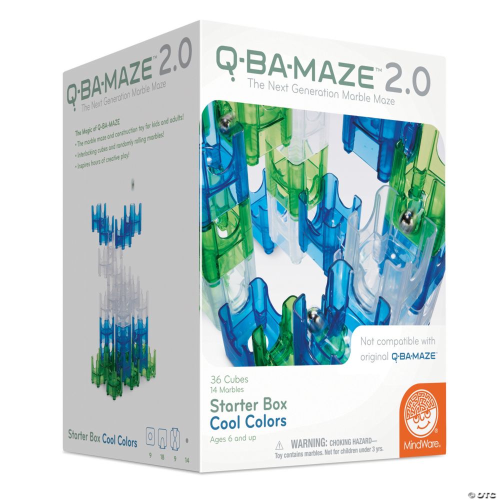Q-Ba-Maze 2.0: Starter Box - Cool Colors From MindWare