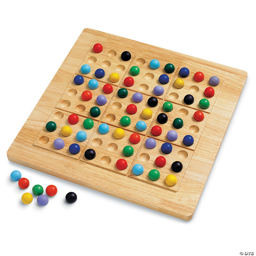 Colorku Color Sudoku Puzzle Wooden Balls Replacement Parts Set of all 9 Colors 