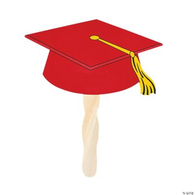 Red Graduation Cap Fans Discontinued
