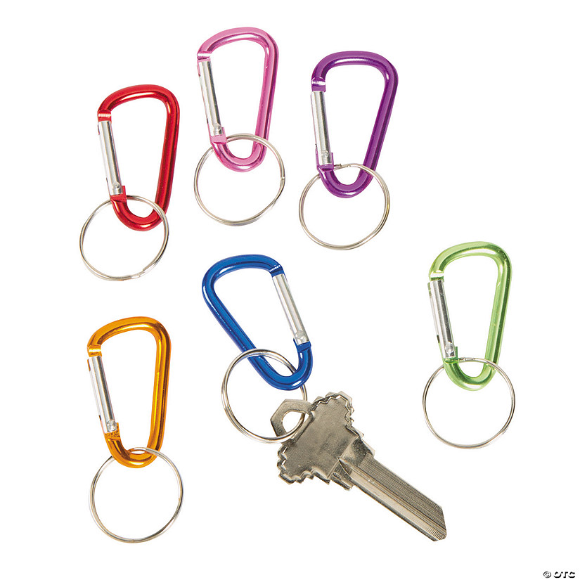 Hiking Camping Fishing Easy Keychain Holder for Backpack Gisdanchz 48 x 24mm Mini Small Aluminum Alloy D-Shaped Carabiner Clip 