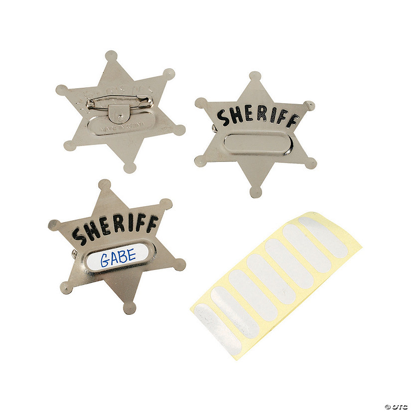 Western Sheriff Badge Deputy Toy Sheriff Badge for Kids Sheriff Badge Metal 
