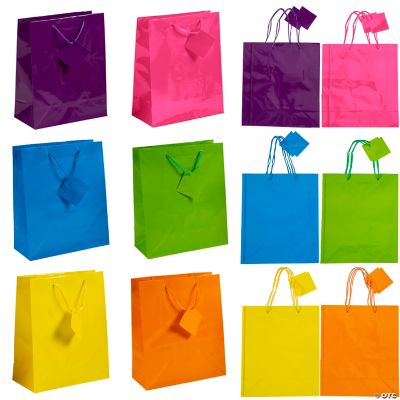 Medium Neon Gift Bags Oriental Trading