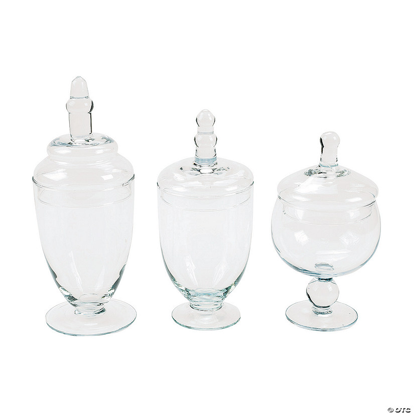 Set 5 VTG Glass Jars