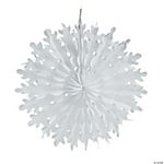 20 Snowflakes Tissue Paper Hanging Decorations - 12 Pc.