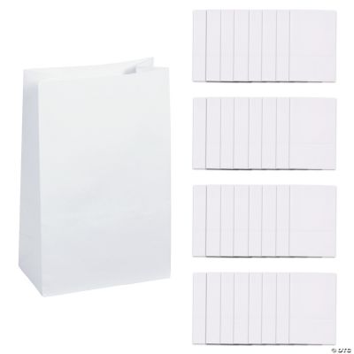 Mini White Treat Bags
