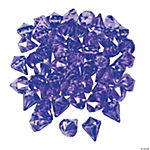 Purple Diamond-Shaped Acrylic Gems - 25 Pc.
