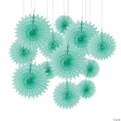 2 Mini Honeycomb Ceiling Decorations - 12 Pc.