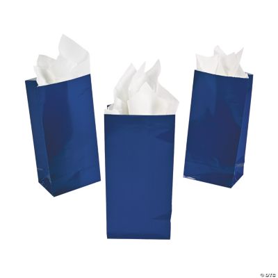 mini blue gift bags