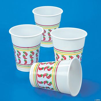 Chili Pepper Disposable Plastic Cups Discontinued
