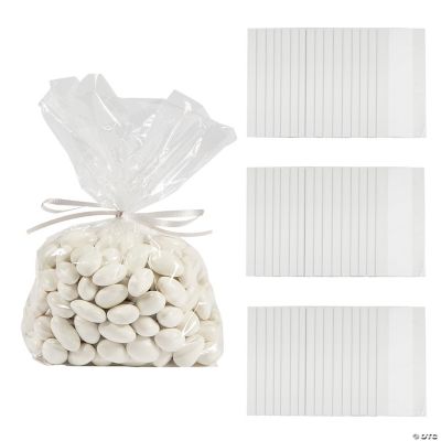 Zcintert Clear Cello 𝗖𝗲𝗹𝗹𝗼𝗽𝗵𝗮𝗻𝗲 𝗧𝗿𝗲𝗮𝘁 𝗕𝗮𝗴𝘀, 100 Pcs -  10 x 14(2mils), Plastic Gift Bags for Candy, Party Favor, Cookies,  Candies Packaging, with 4”