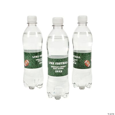 Personalized Football Water Bottle Labels Oriental Trading