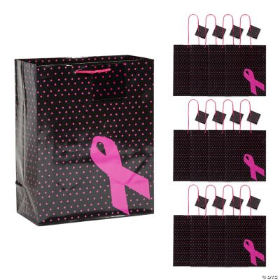 Medium Pink Ribbon Gift Bags Oriental Trading