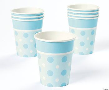 Blue Polka Dot Cups Discontinued 6199