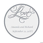 Personalized “Love” Wedding Favor Stickers - 144 Pc.