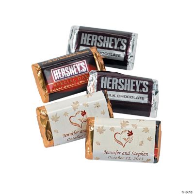 Personalized Hershey’s® Fall Wedding Mini Chocolate Candy Bars ...