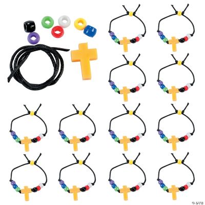 Beaded Faith Cross Jewelry Craft Kits Oriental Trading