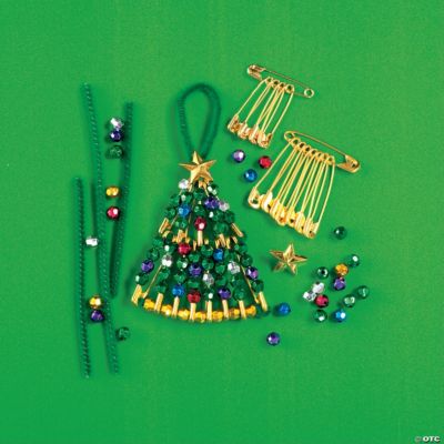 Christmas Tree Beaded Pin Ornament Craft Kit Discontinued