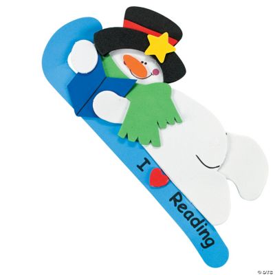 I Love Reading Snowman Bookmark Craft Kit Discontinued