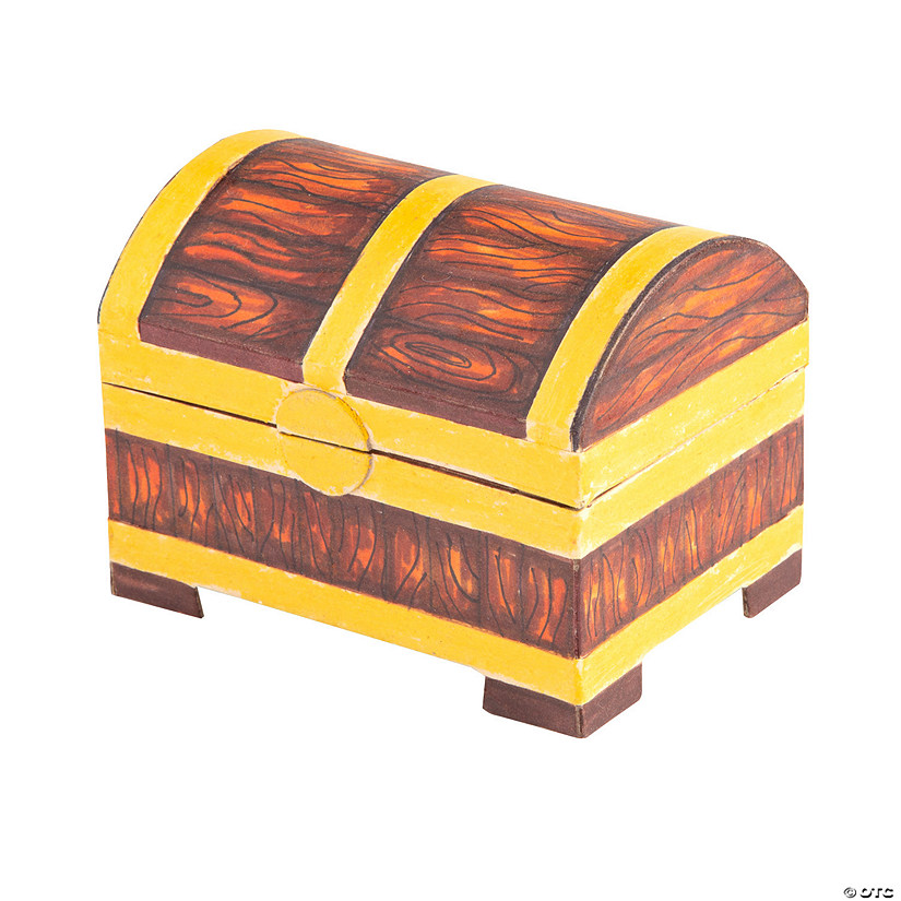 Diy Papier Mâché Mini Treasure Chests, Wooden Treasure Boxes Craft