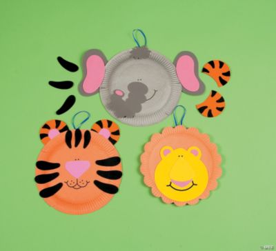 Paper Plate Zoo Animal Craft Kit - Discontinued