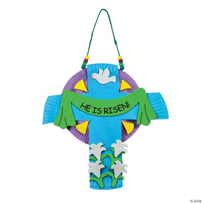 Paper Plate He Is Risen Cross Craft Kit Discontinued