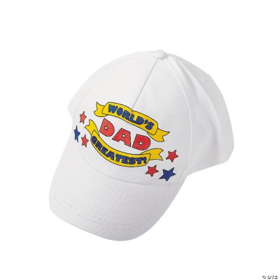 Jeg vasker mit tøj Pioner Peer Color Your Own World's Greatest Dad Baseball Hats - 12 Pc. | Oriental  Trading