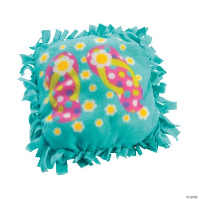 Fleece Flip Flop Tied Pillow Craft Kit Discontinued