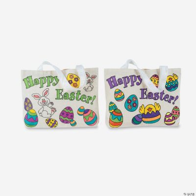 Color Your Own Canvas Easter Bags Discontinued
