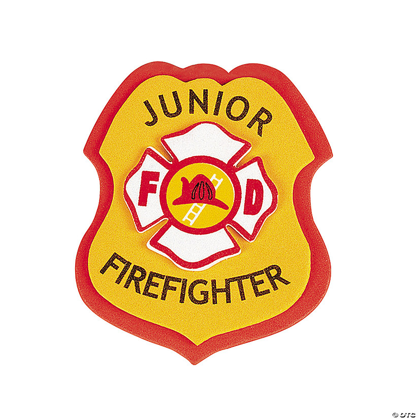 “Junior Firefighter” Badge Craft Kit - Discontinued