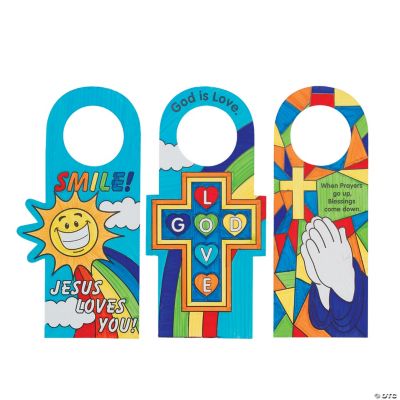Color Your Own Religious Doorknob Hangers Discontinued