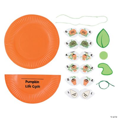 Paper Plate Pumpkin Life Cycle Craft Kit - Oriental Trading