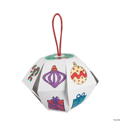 Color Your Own Lantern Christmas Ornaments - Discontinued
