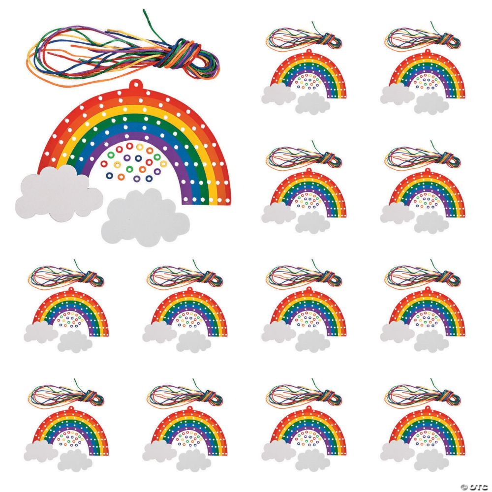 Rainbow Lacing Craft Kit - Makes 12