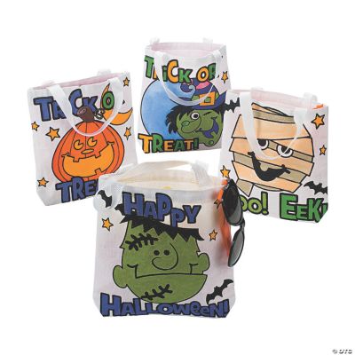 Color Your Own Small Halloween Tote Bags Oriental Trading