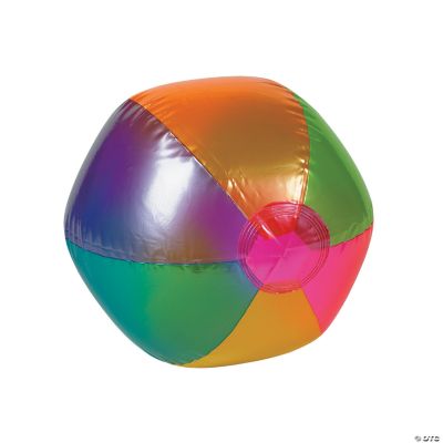 Inflatable 9" Metallic Medium Beach Balls Discontinued