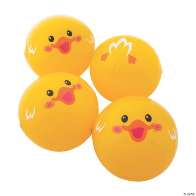 Inflatable 11" Duck Medium Beach Balls 12 Pc. Oriental Trading