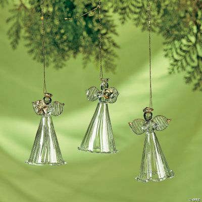 Spun Glass Angel Ornaments - Oriental Trading