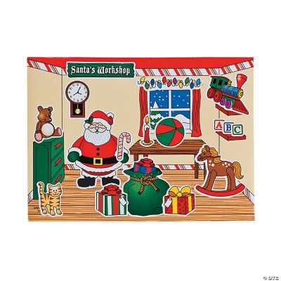 Santa’s Mini Sticker Scenes 12 Pc. Oriental Trading