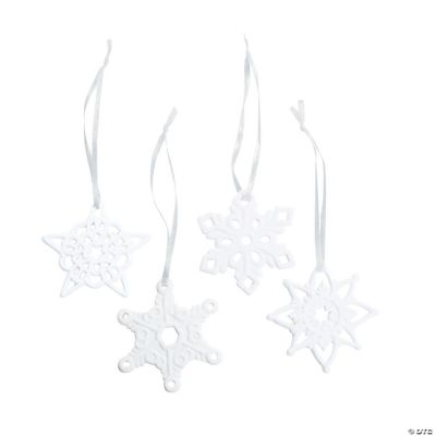 Jade Porcelain Snowflake Christmas Ornaments - Oriental Trading