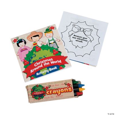 World Christmas Activity Pads with Crayons Discontinued