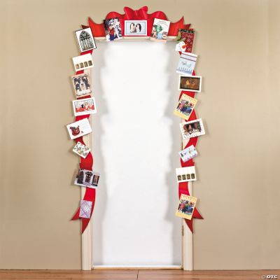 Cardboard Christmas Card Holder Door Border Discontinued