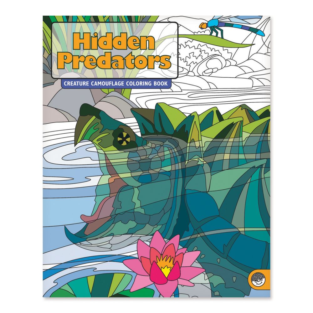 Hidden Predators Coloring Book From MindWare