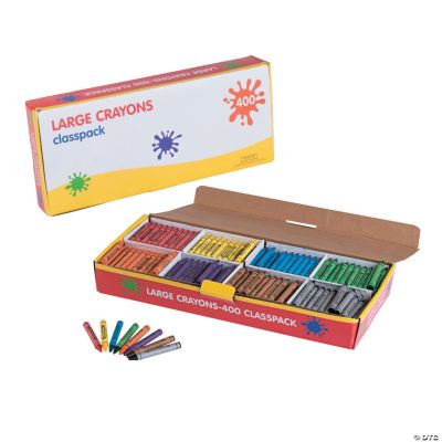 Bulk 400 Pc. Large Crayon Classpack - 8 Colors per pack | Oriental Trading