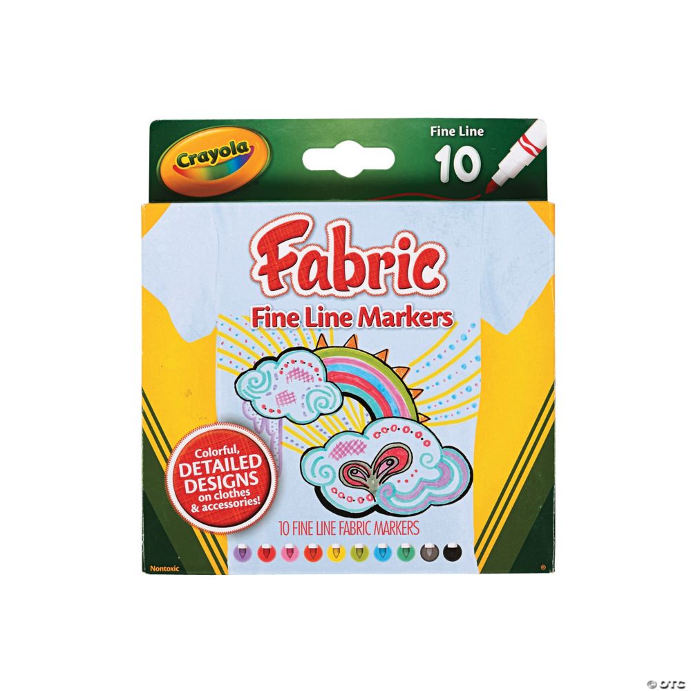 10-Color Crayola® Fabric Markers From MindWare
