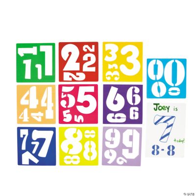 number stencils discontinued