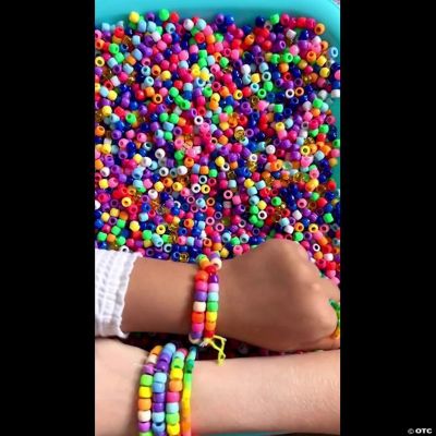 DIY Neon Glow Bracelet Bead Kit (400/box) for Beading, Bracelets, Necklace,  Jewelry, Art & Crafts. Gift For Kids and Adults