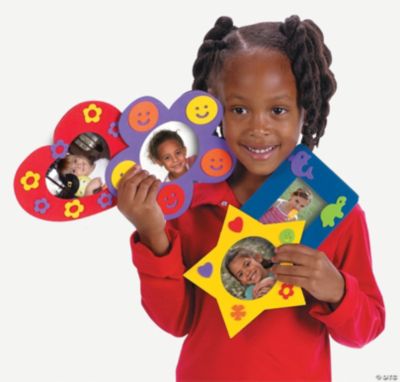 Sensational Foam Picture Frames & Shapes Arts & Crafts 30 Pieces