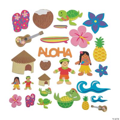 Fabulous Foam Self-Adhesive Luau Shapes
