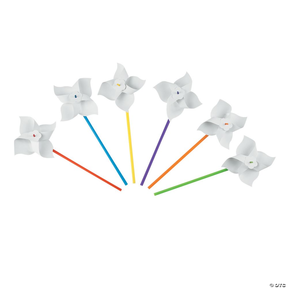 DIY Pinwheels - 24 pcs. White